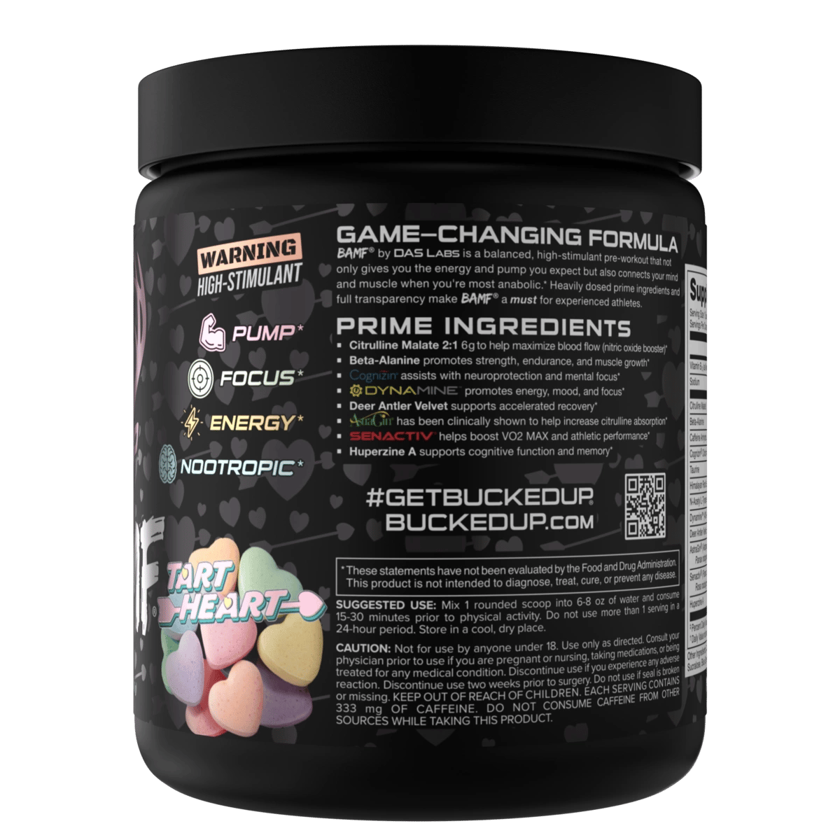Image of LAST CHANCE FLAVORS - BAMF High Stimulant Nootropic Pre-Workout - Flavor - Tart Heart