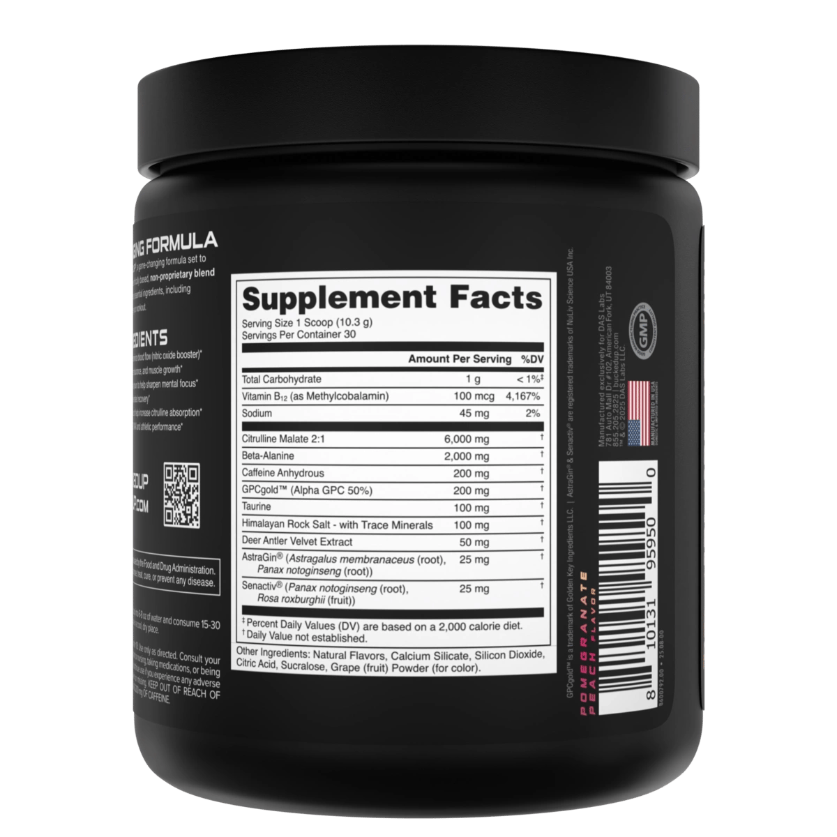 Image of LAST CHANCE FLAVORS - Bucked Up Pre-Workout - Flavor - Peach Pom