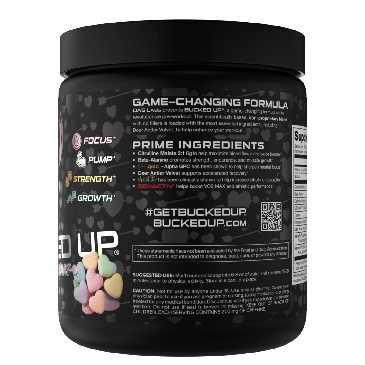 Image of LAST CHANCE FLAVORS - Bucked Up Pre-Workout - Flavor - Tart Heart