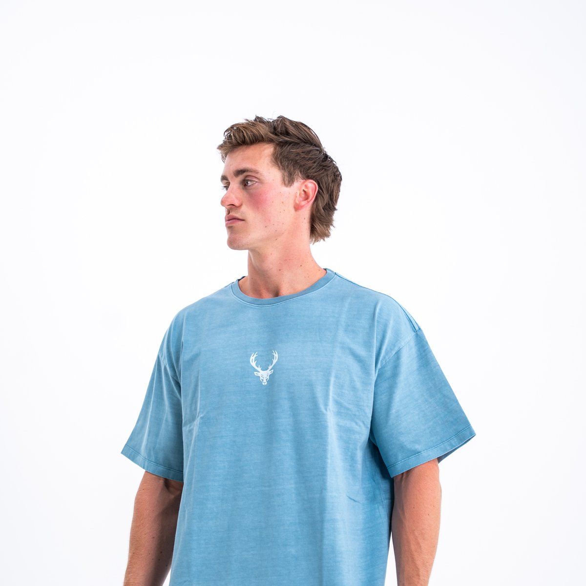 Image of Extended Pump Cover - Color - Light Blue - Blue Logo - 2 / 4