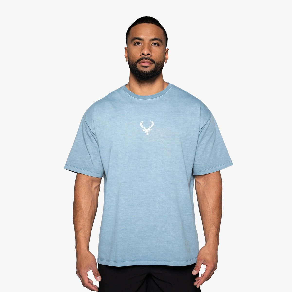 Image of Extended Pump Cover - Color - Light Blue - Blue Logo