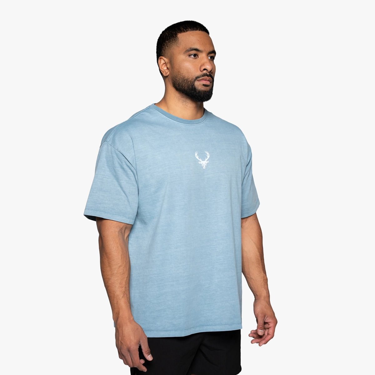 Image of Extended Pump Cover - Color - Light Blue - Blue Logo