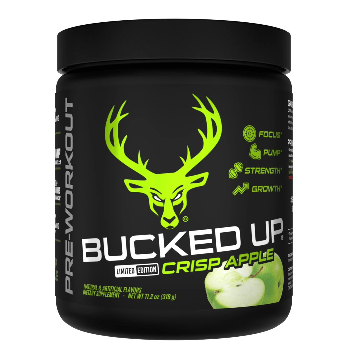 Image of Bucked Up Pre-Workout Limited-Time Flavors - Flavor - Crisp Apple - 11 / 15