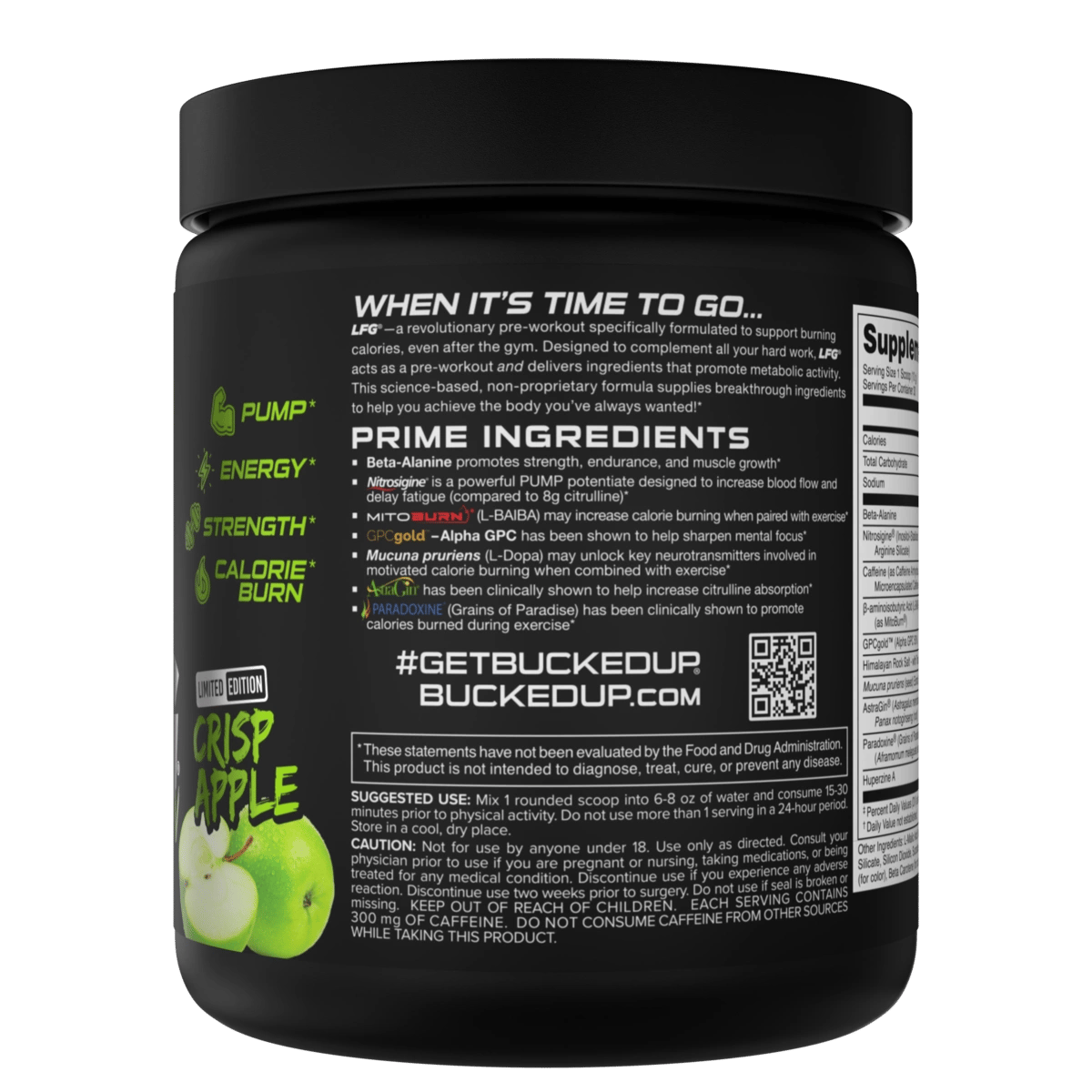 Image of LFG Burn Thermogenic Pre-Workout Limited-Time Flavors - Flavor - Crisp Apple