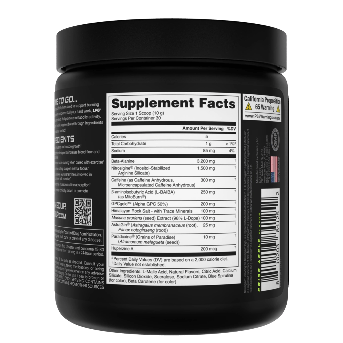 Image of LFG Burn Thermogenic Pre-Workout Limited-Time Flavors - Flavor - Crisp Apple
