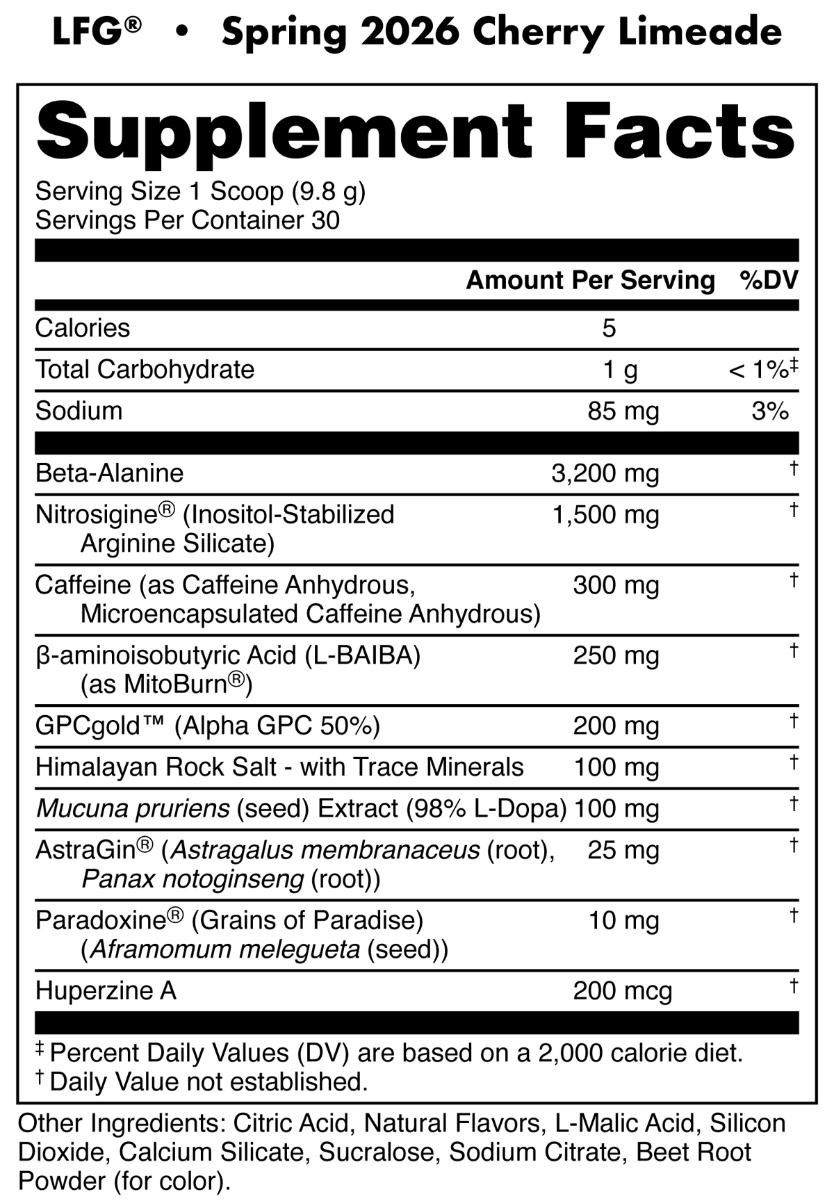 Image of LFG Burn Thermogenic Pre-Workout Limited-Time Flavors - Flavor - Cherry Limeade