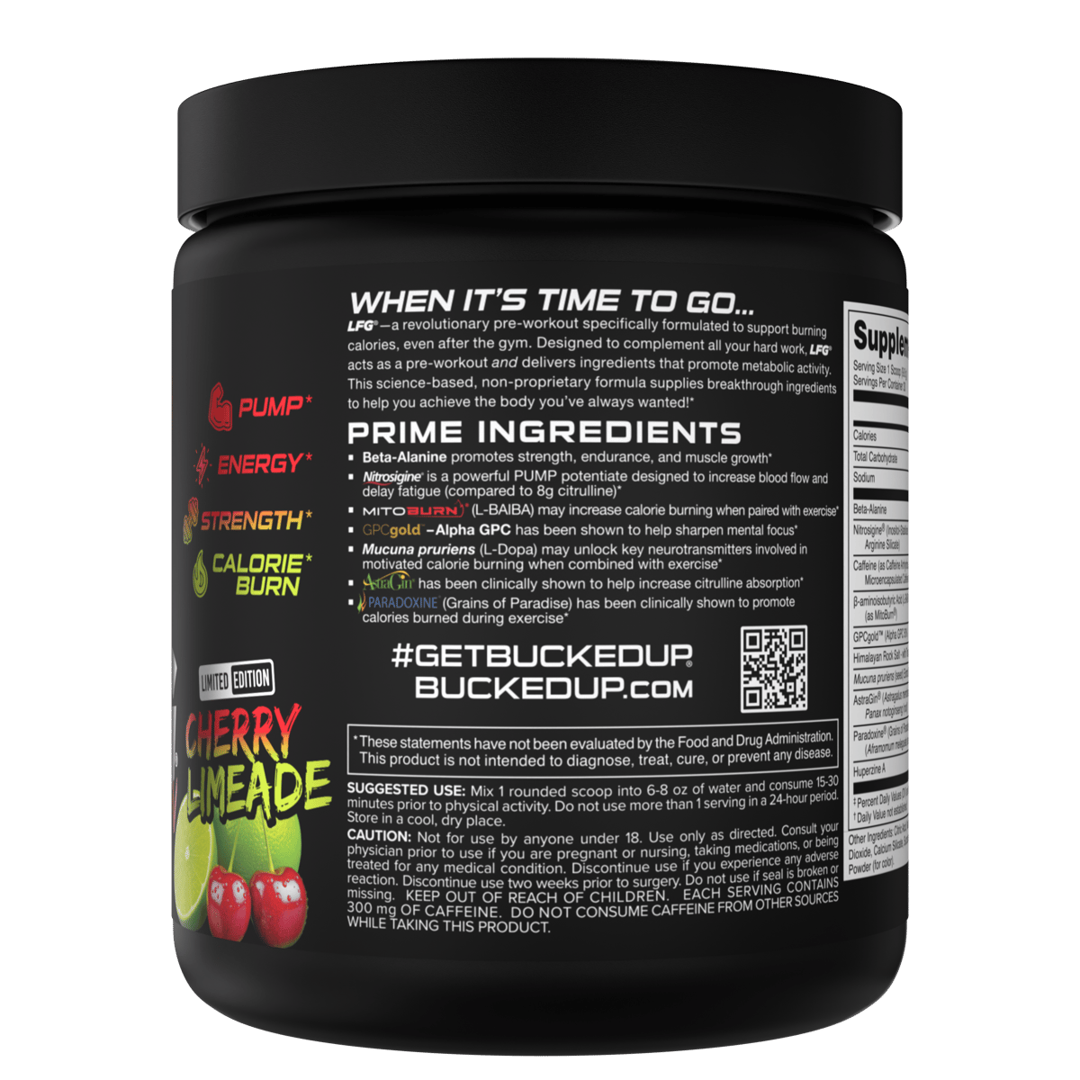 Image of LFG Burn Thermogenic Pre-Workout Limited-Time Flavors - Flavor - Cherry Limeade