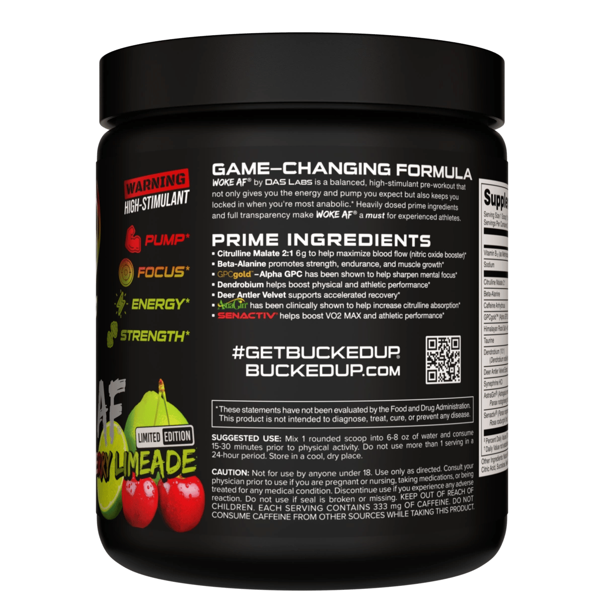 Image of Woke AF Pre-Workout Limited-Time Flavors - Flavor - Cherry Limeade