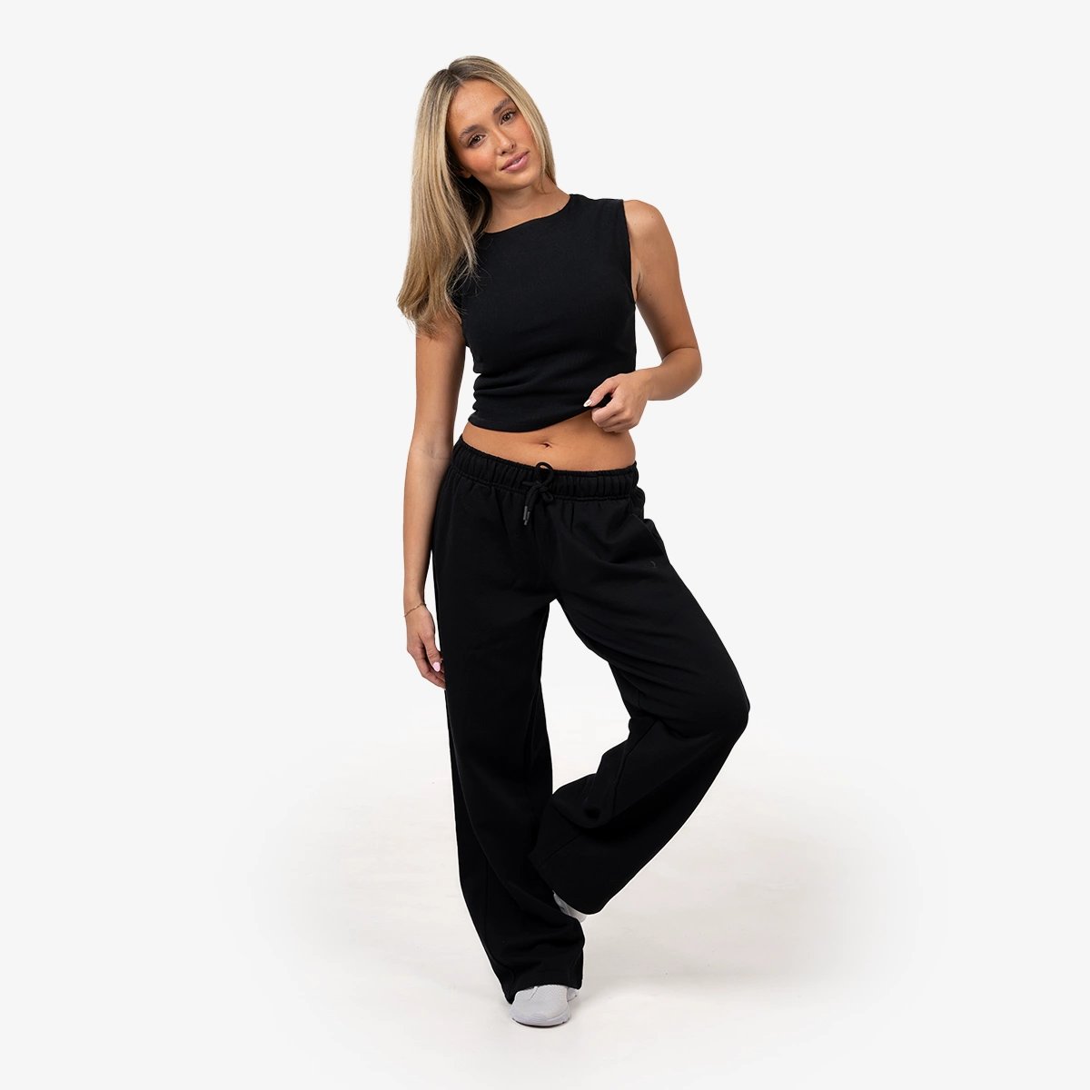Image of Women's Straight Leg Sweatpants - Color - Black