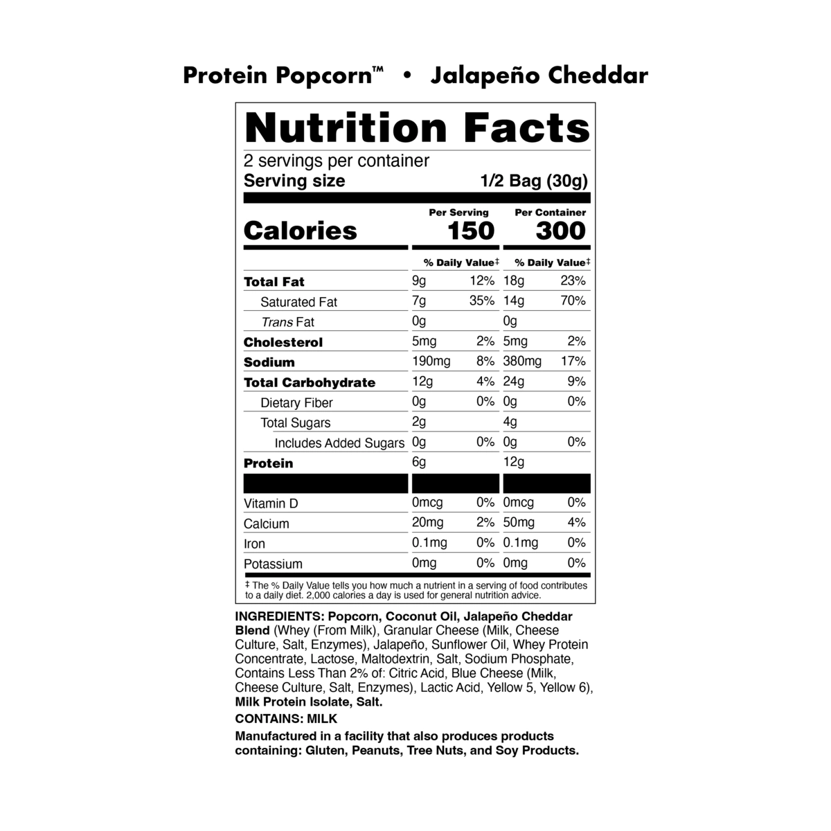 Image of Protein Popcorn (1 Bag) - Flavor - Jalapeño Cheddar