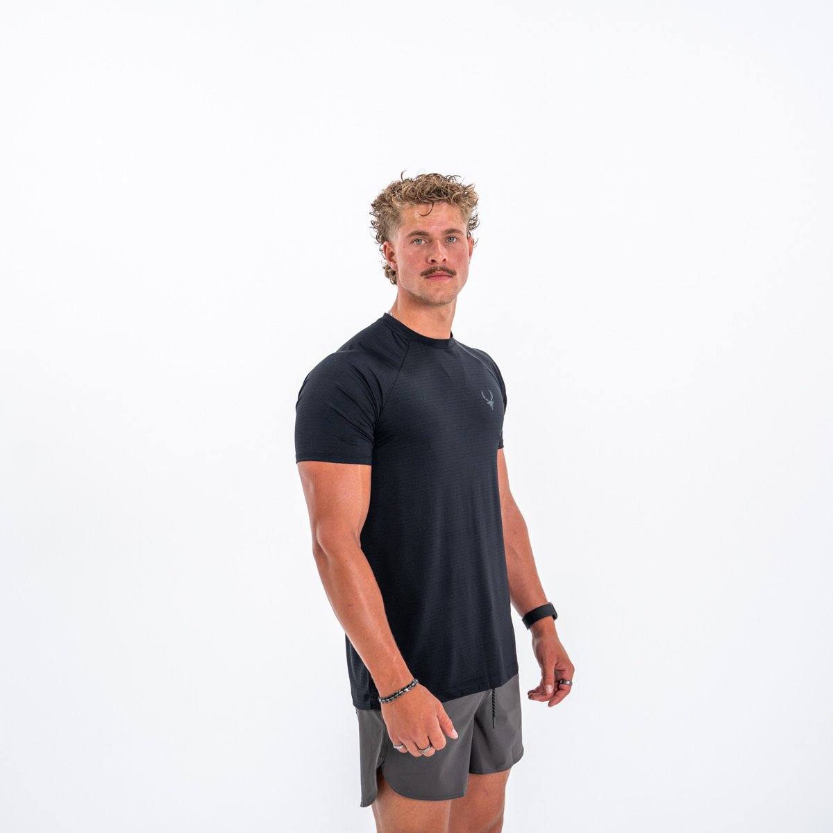 Image of Active T-Shirt 2.0 - Color - Black - Black Logo