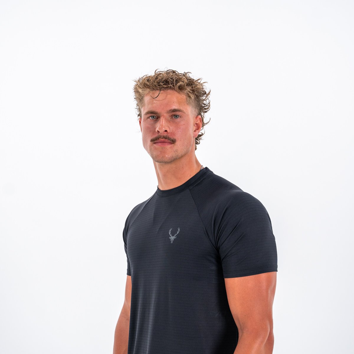 Image of Active T-Shirt 2.0 - Color - Black - Black Logo