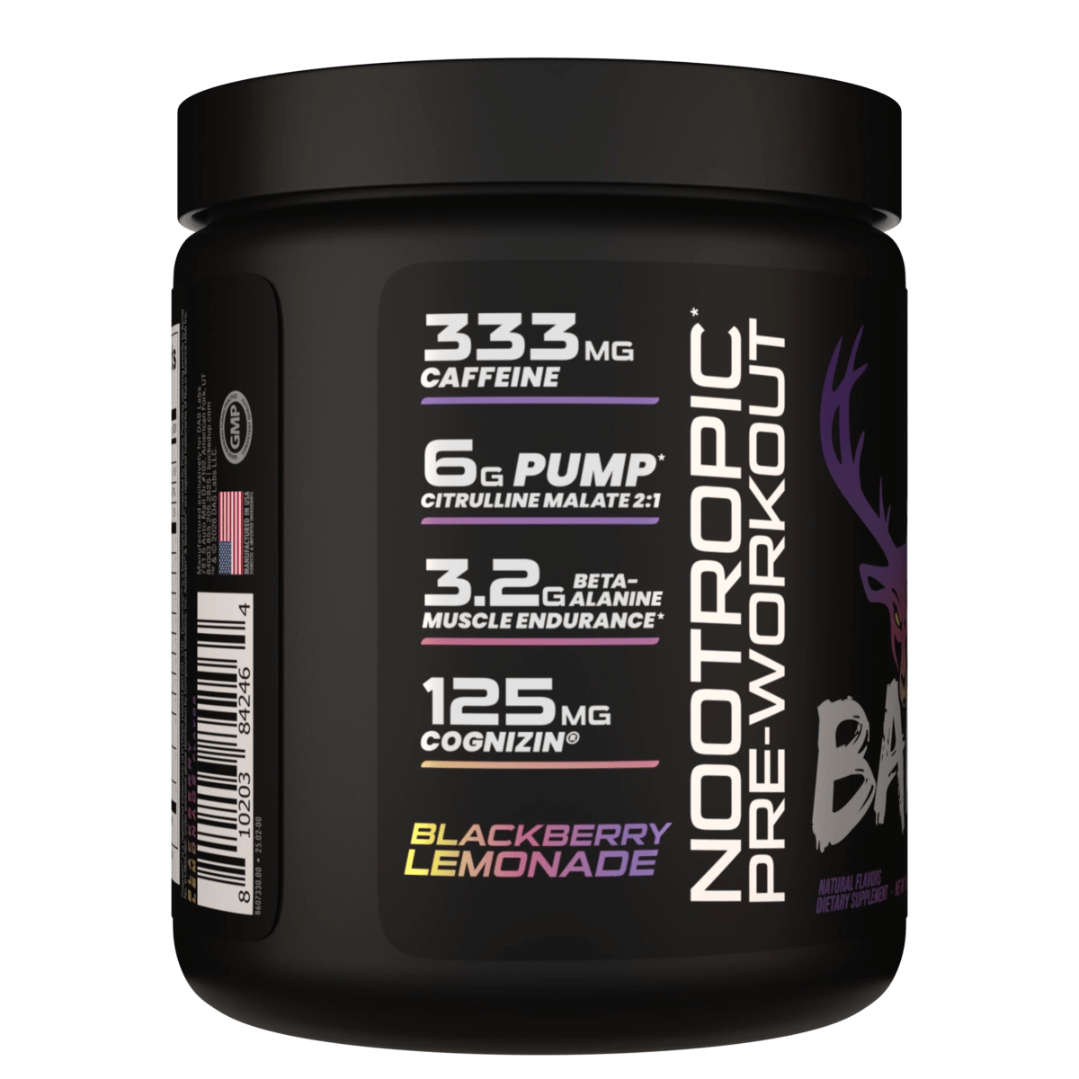 Image of BAMF High Stimulant Nootropic Pre-Workout Limited-Time Flavors - Flavor - Blackberry Lemonade - 3 / 5