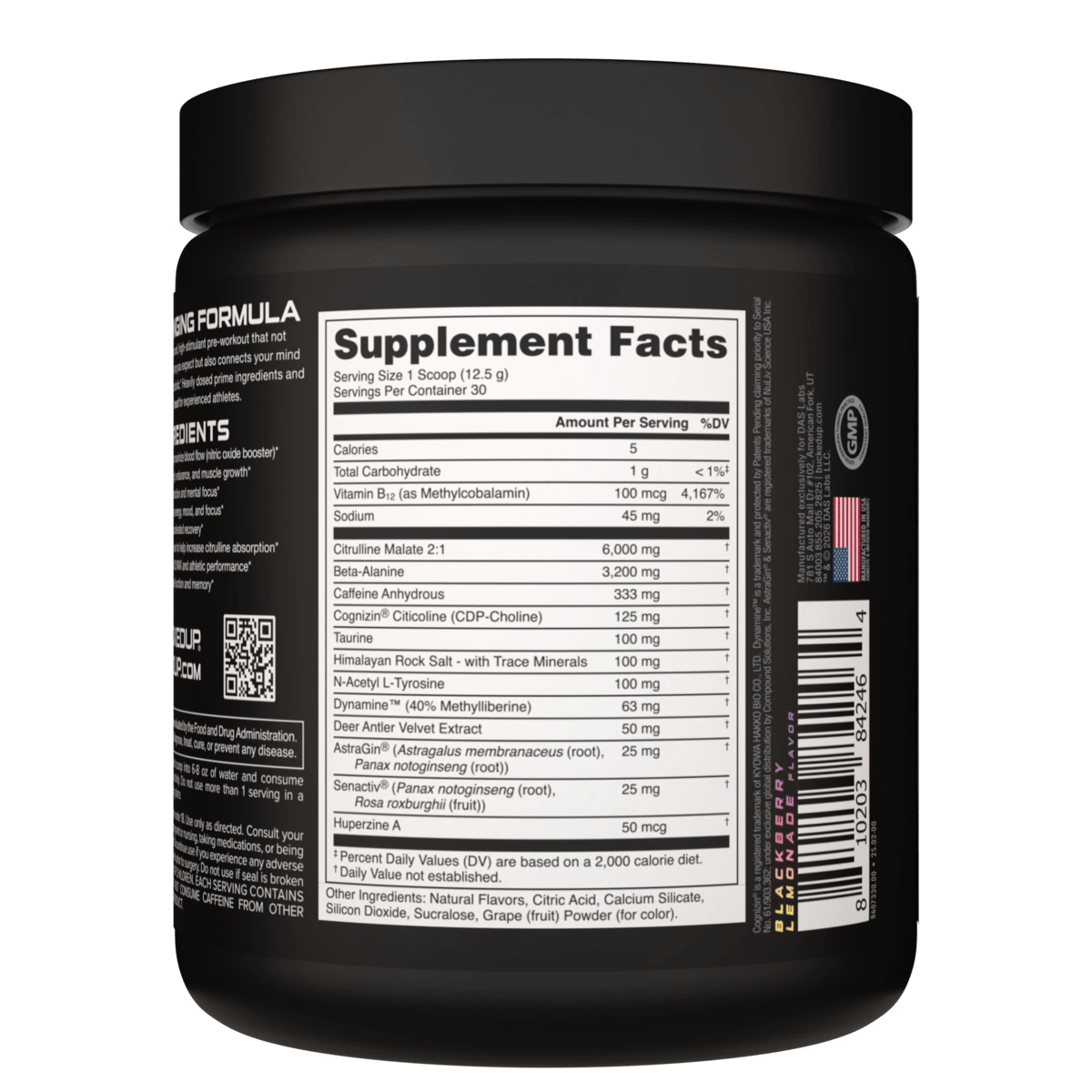 Image of BAMF High Stimulant Nootropic Pre-Workout Limited-Time Flavors - Flavor - Blackberry Lemonade - 4 / 5