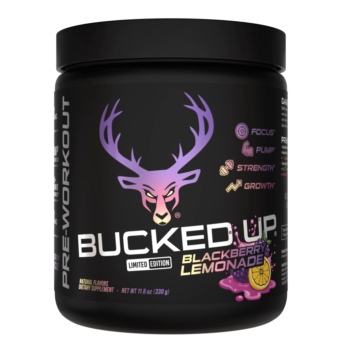 Image of Bucked Up Pre-Workout Limited-Time Flavors - Flavor - Blackberry Lemonade
