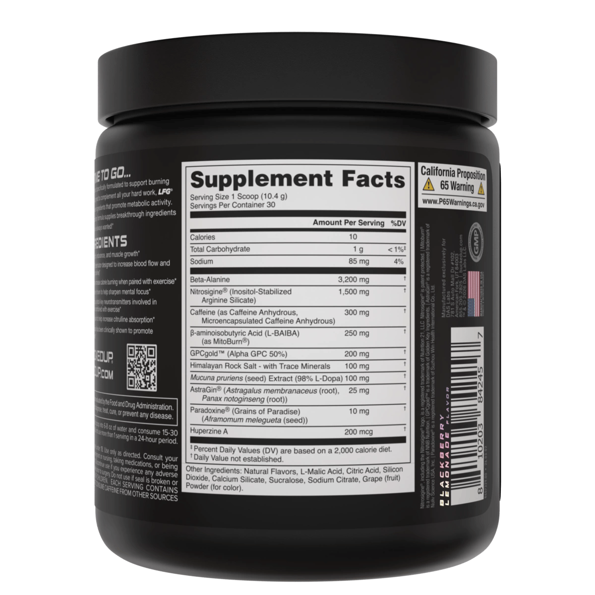 Image of LFG Burn Thermogenic Pre-Workout Limited-Time Flavors - Flavor - Blackberry Lemonade