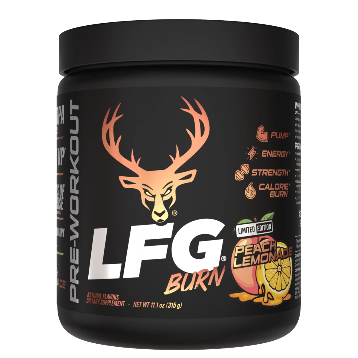 Image of LFG Burn Thermogenic Pre-Workout Limited-Time Flavors - Flavor - Peach Lemonade