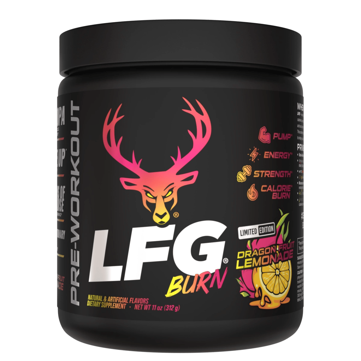 Image of LFG Burn Thermogenic Pre-Workout Limited-Time Flavors - Flavor - Dragon Fruit Lemonade