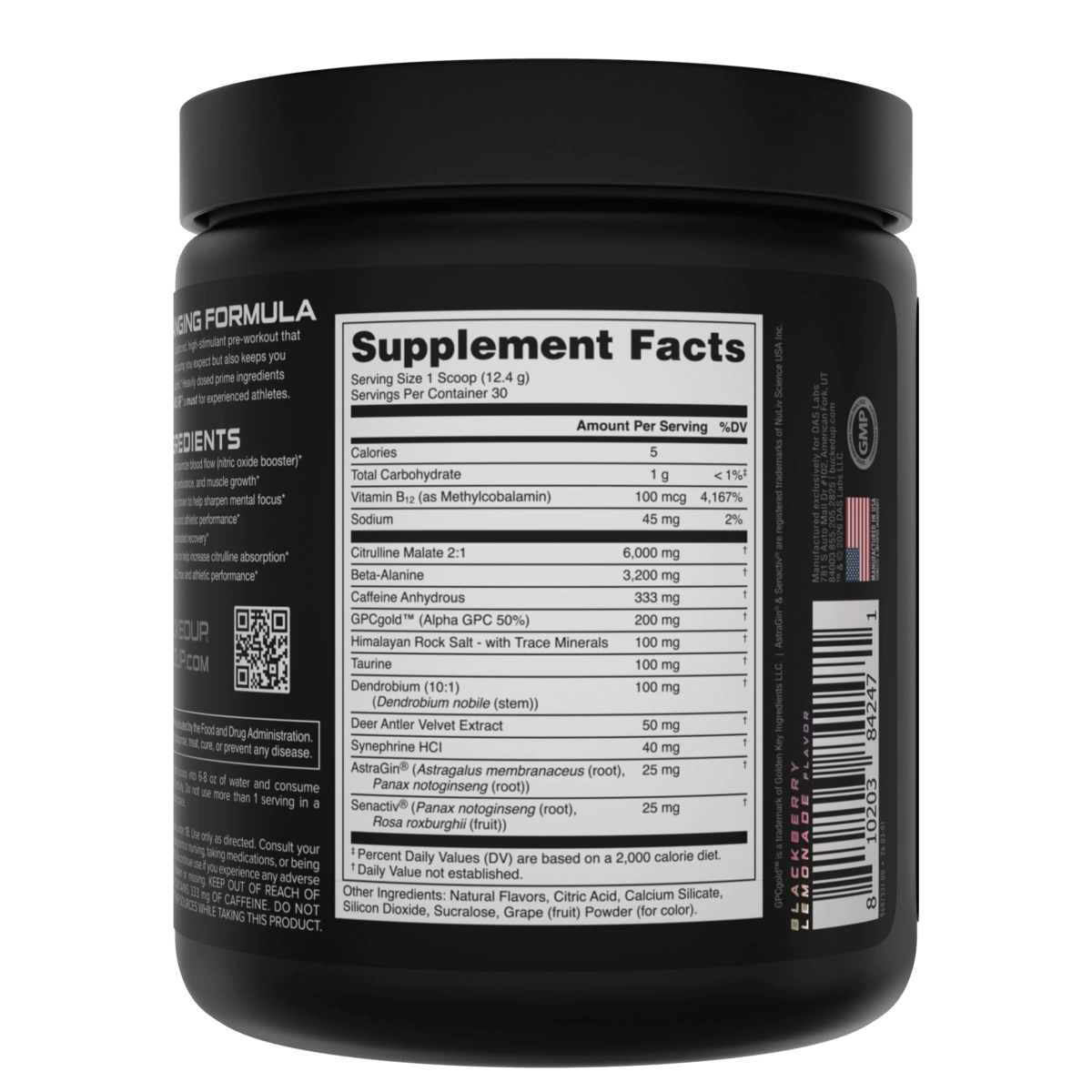 Image of Woke AF Pre-Workout Limited-Time Flavors - Flavor - Blackberry Lemonade