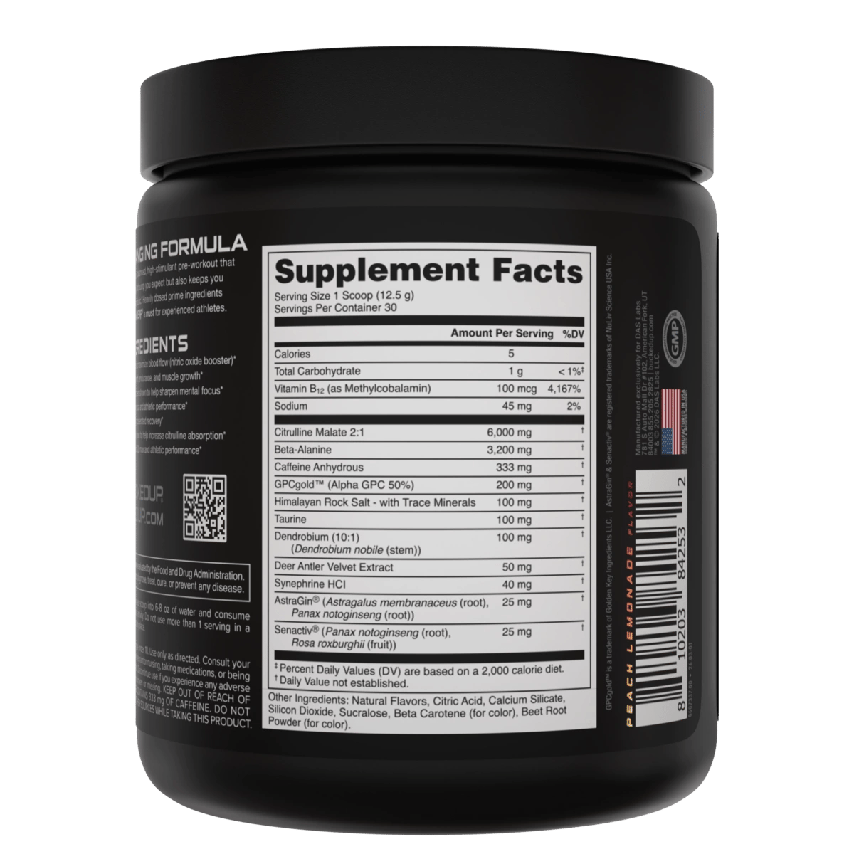 Image of Woke AF Pre-Workout Limited-Time Flavors - Flavor - Peach Lemonade
