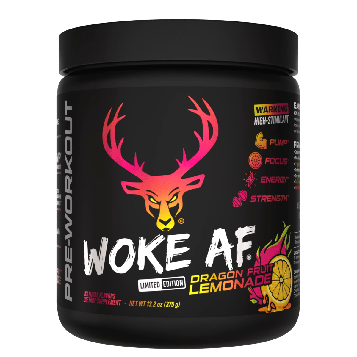 Image of Woke AF Pre-Workout Limited-Time Flavors - Flavor - Dragon Fruit Lemonade