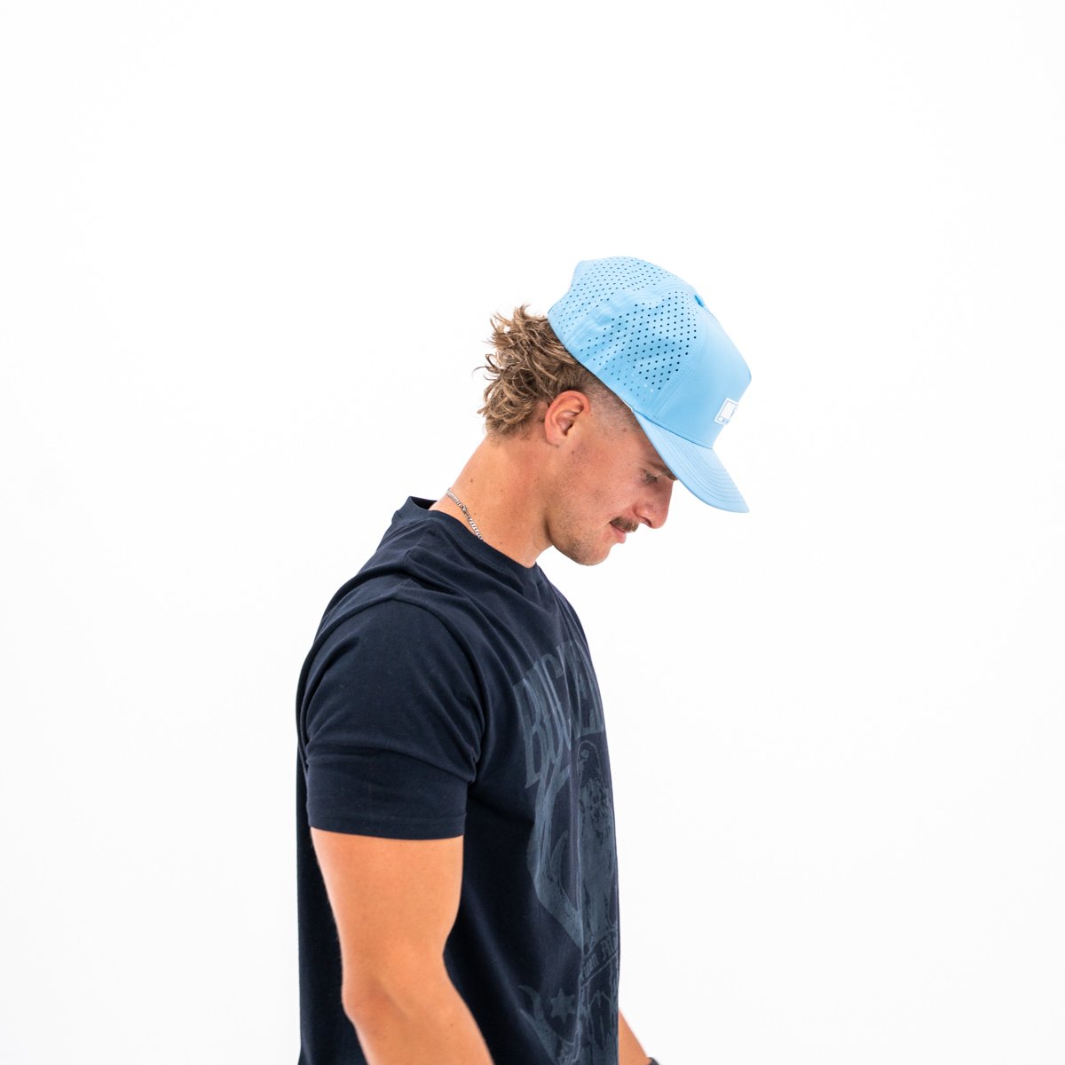 Image of Premium Series Hat - GBU Logo - Color - Blue - White/Blue Logo