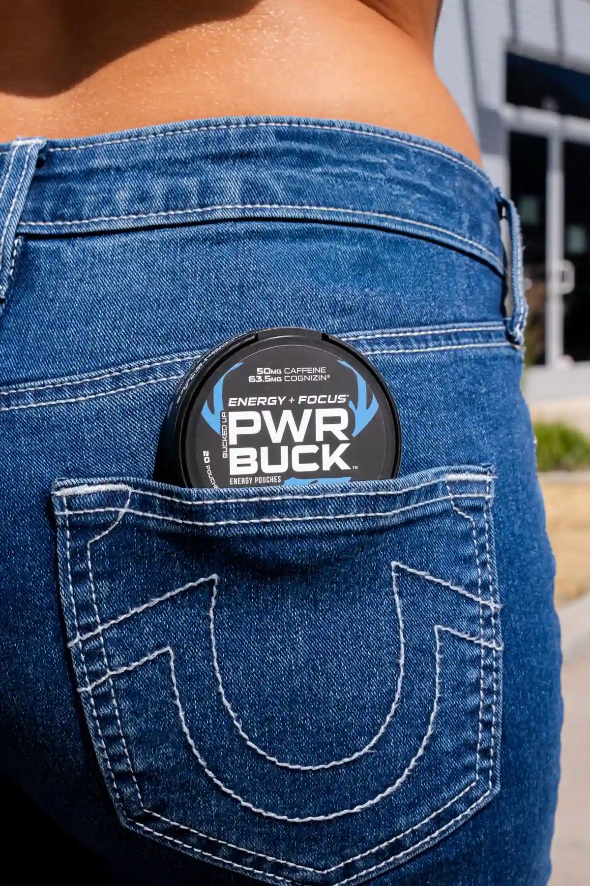 Image of PWR Buck Energy Pouches - Flavor - Blue Raz