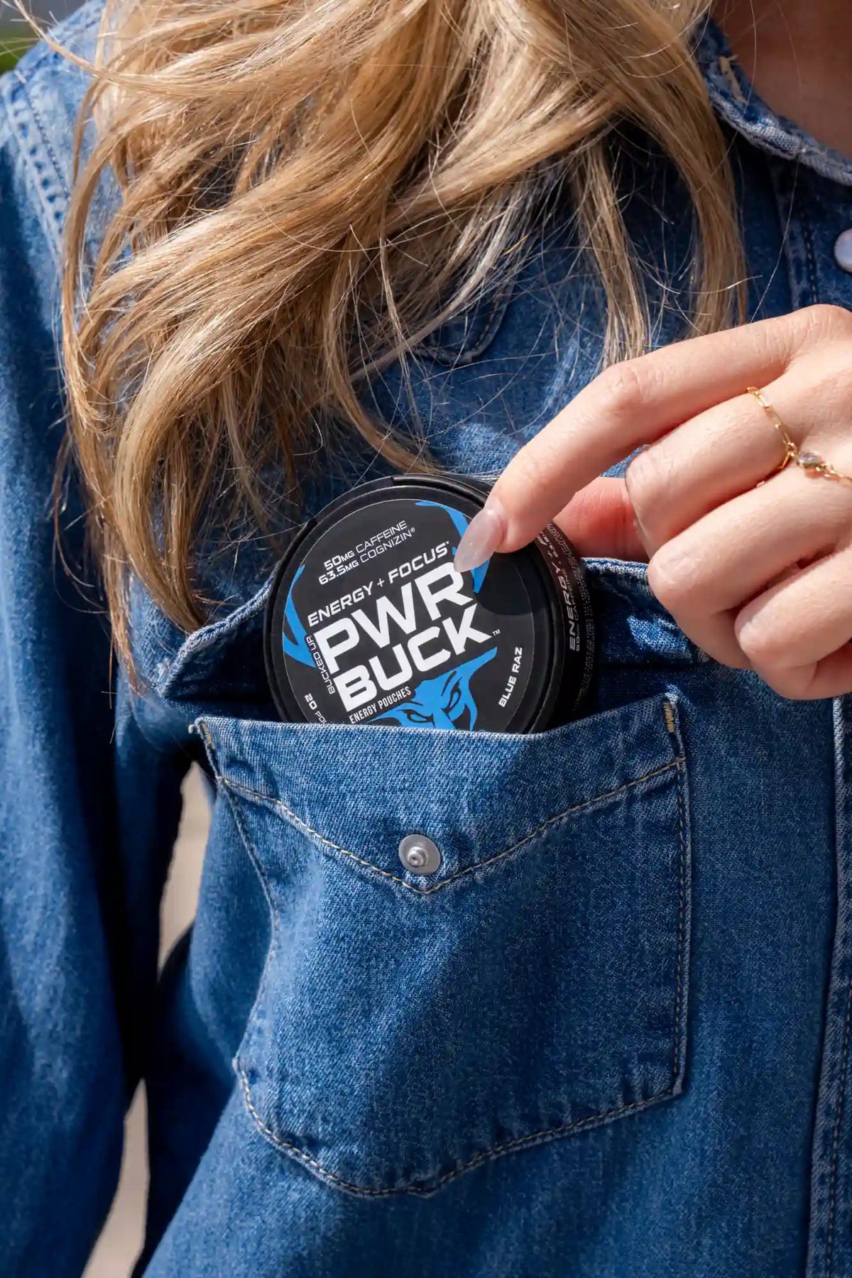 Image of PWR Buck Energy Pouches - Flavor - Blue Raz