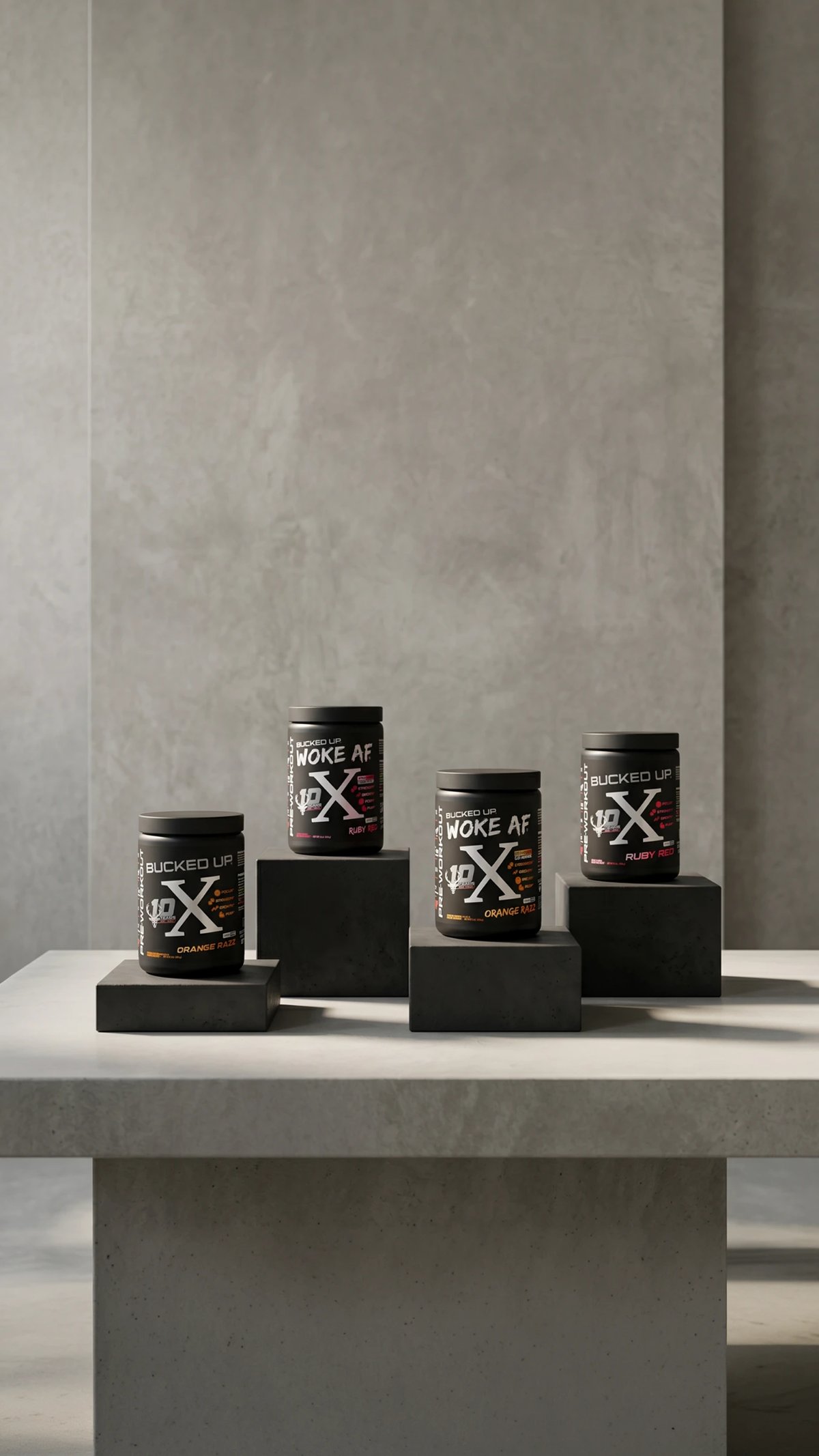 Image of Anniversary X Pre-Workout - Type/Flavor - Bucked Up Pre X - Orange Razz
