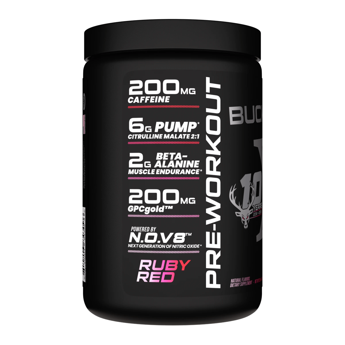 Image of Anniversary X Pre-Workout - Type/Flavor - Bucked Up Pre X - Ruby Red