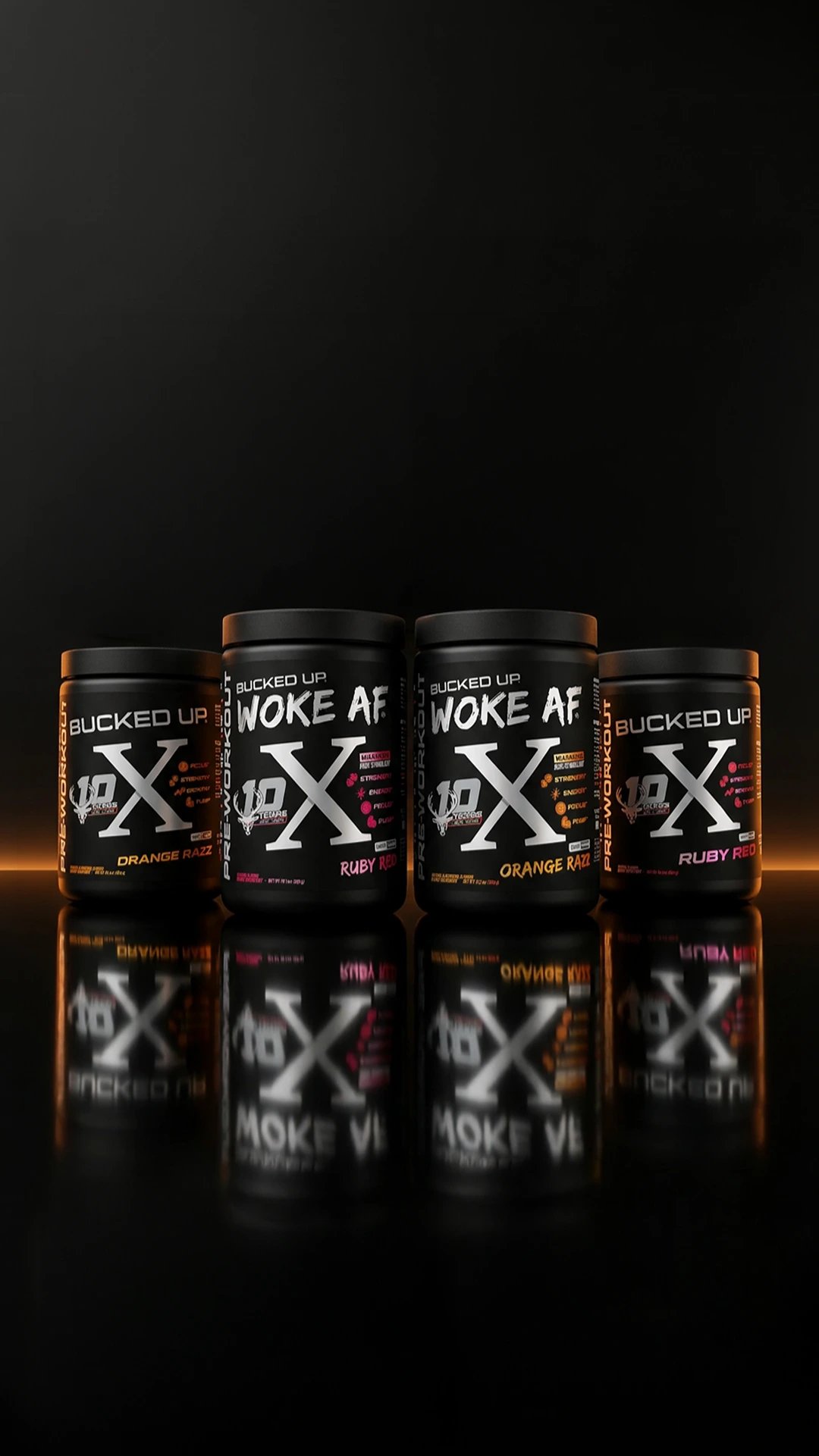 Image of Anniversary X Pre-Workout - Type/Flavor - Woke AF X - Orange Razz