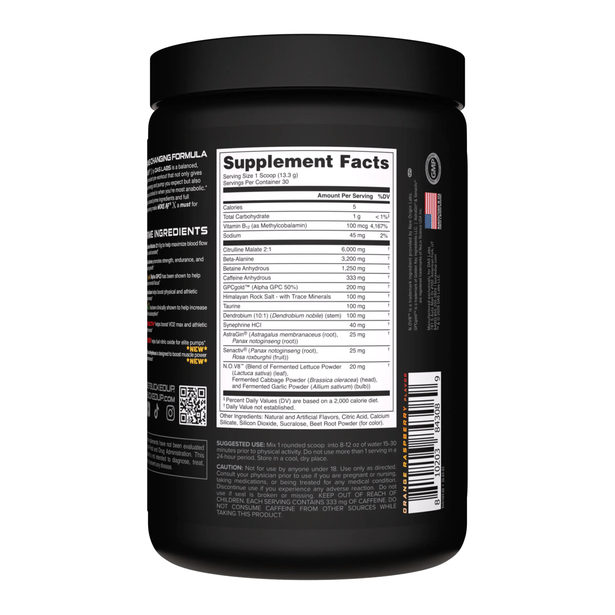 Image of Anniversary X Pre-Workout - Type/Flavor - Woke AF X - Orange Razz