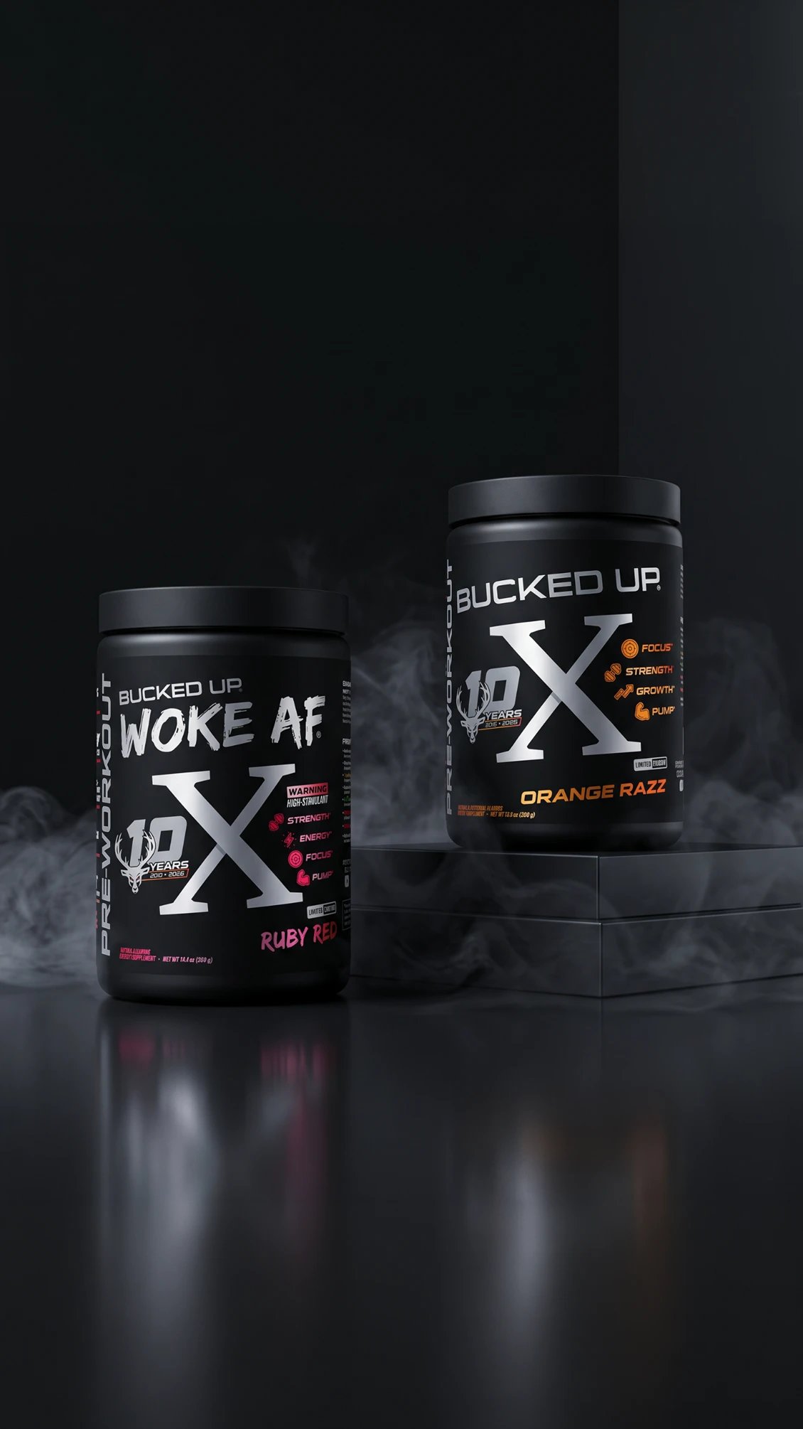 Image of Anniversary X Pre-Workout - Type/Flavor - Woke AF X - Orange Razz