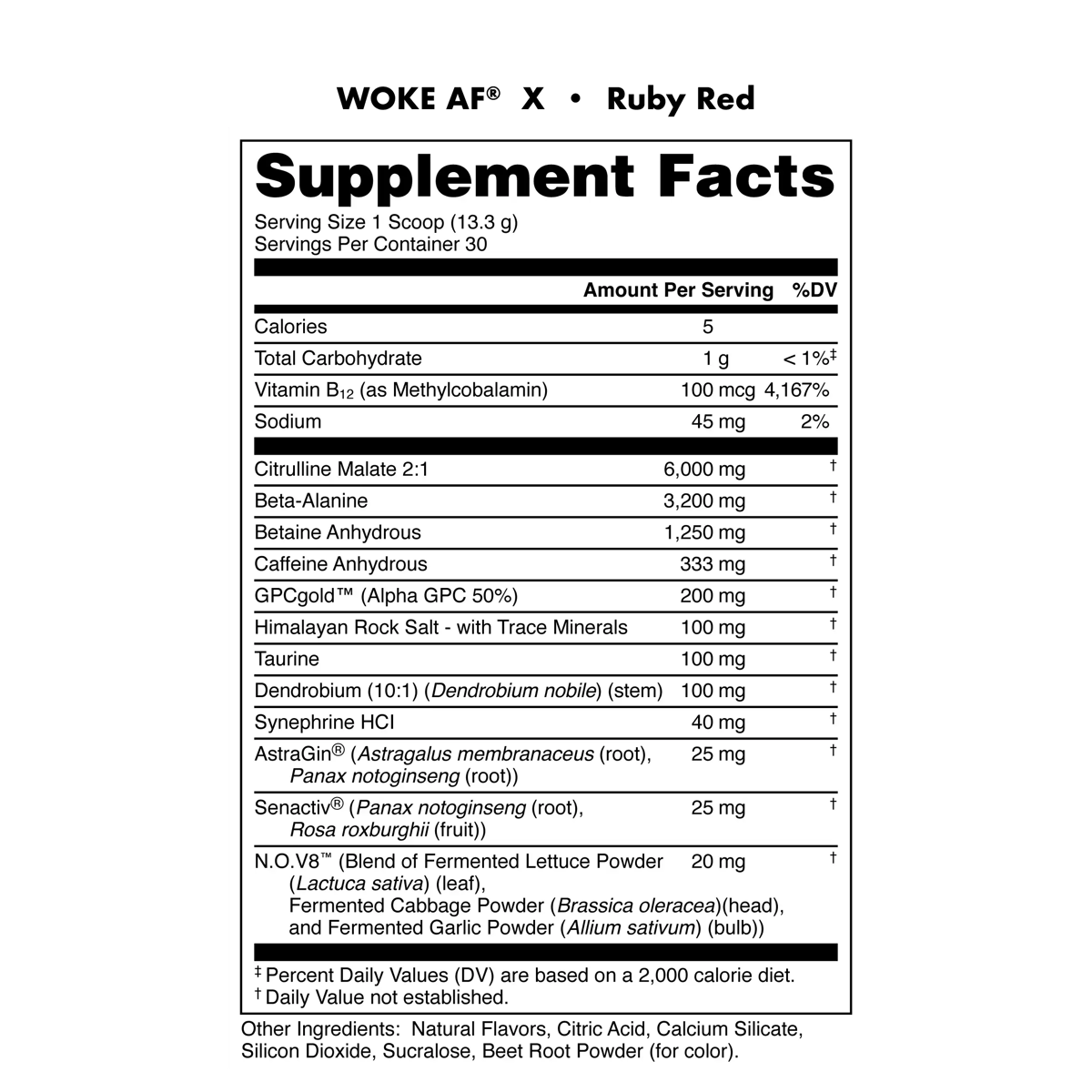 Image of Anniversary X Pre-Workout - Type/Flavor - Woke AF X - Ruby Red