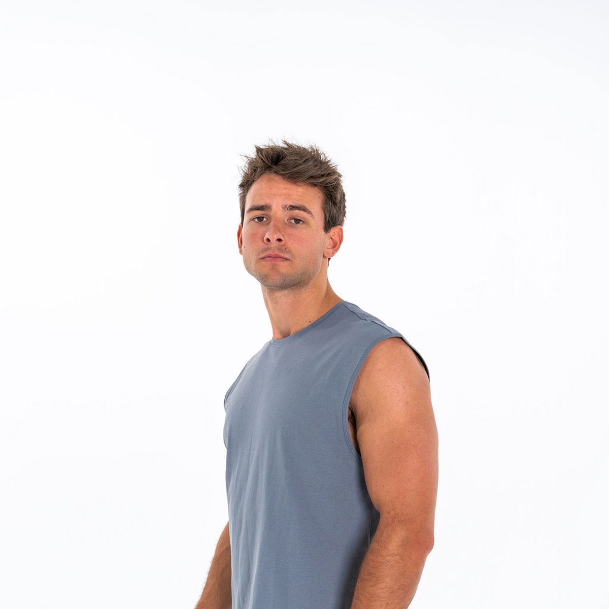 Image of Power Tank - Color - Gray / Gray Logo