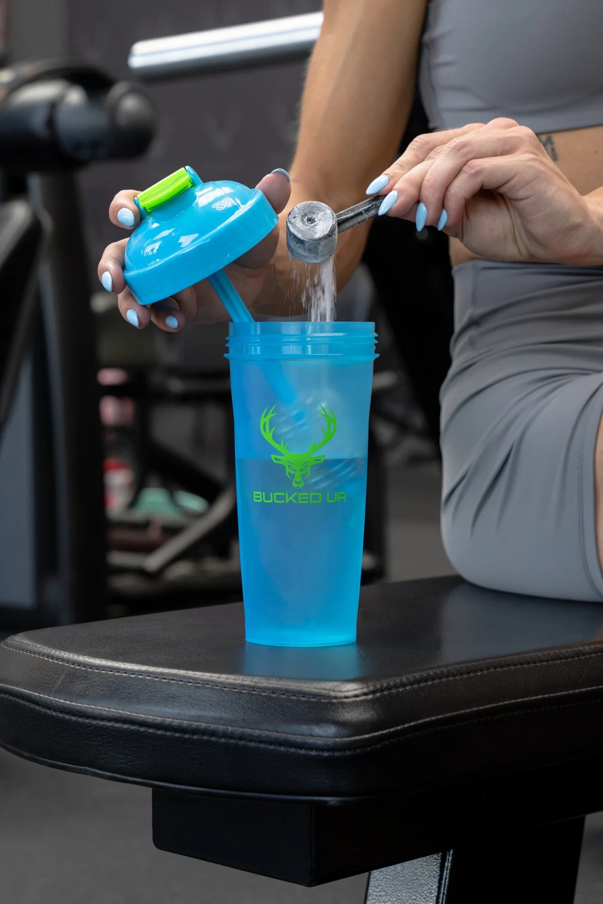 Image of Limited Edition | Neon Perfect Shakers - Color - Blue - Neon Green Logo - 22 / 29