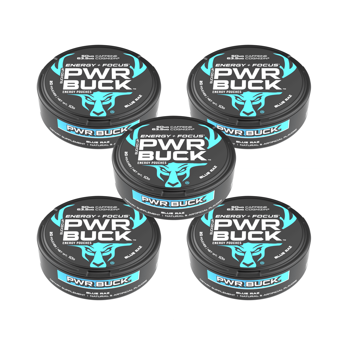 Image of PWR Buck Energy Pouches - Pack Size - 5 Pack