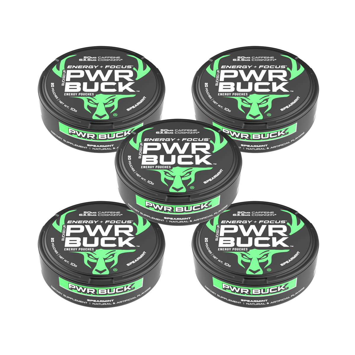 Image of PWR Buck Energy Pouches - Pack Size - 5 Pack