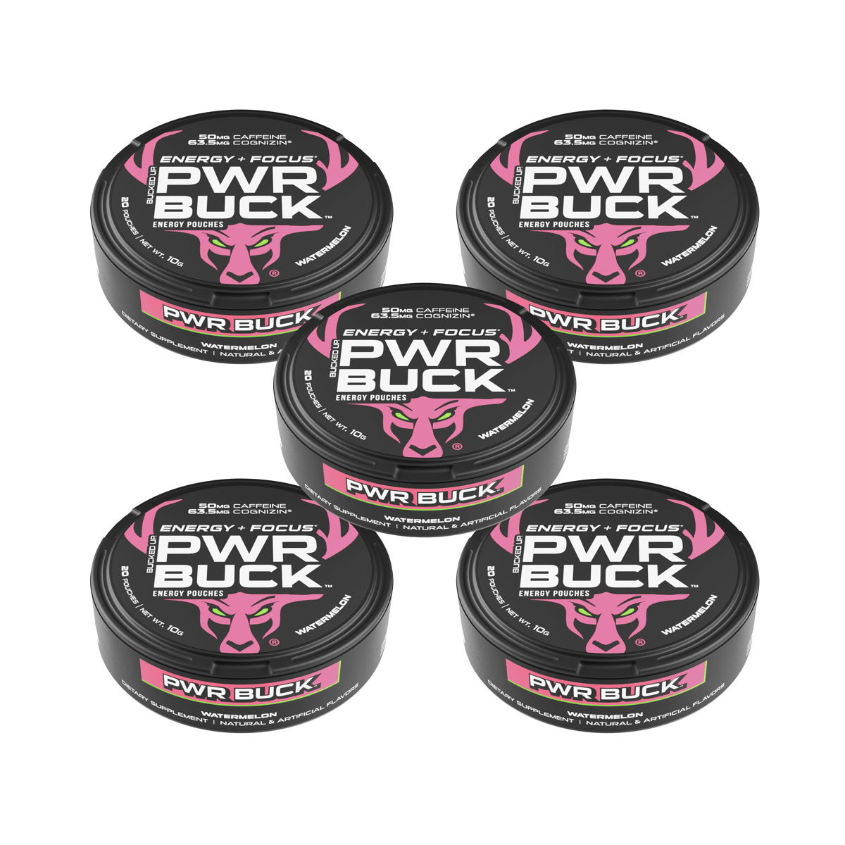 Image of PWR Buck Energy Pouches - Pack Size - 5 Pack