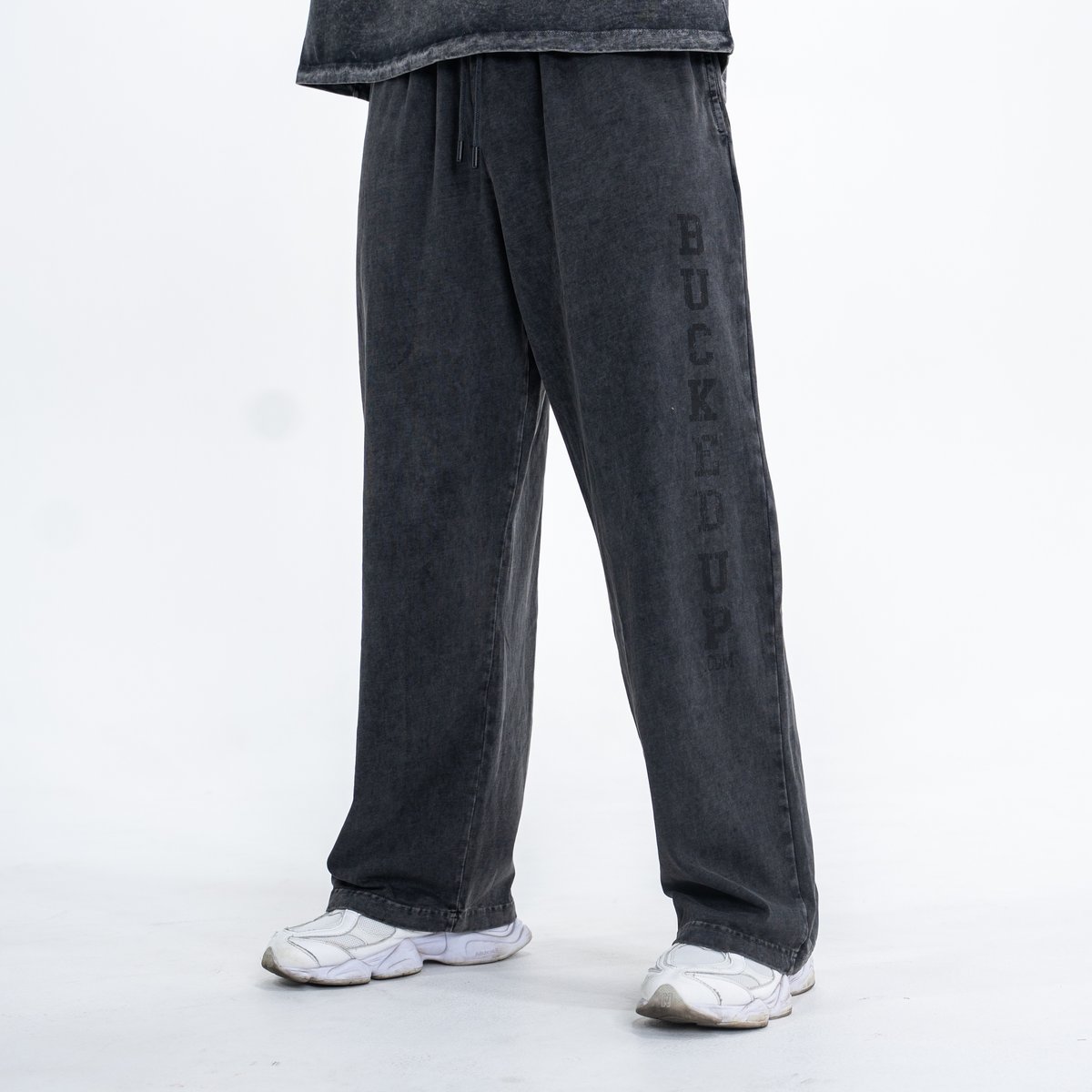 Image of Vintage Street Sweatpants - Color - Gray - Gray Logo - 2 / 4
