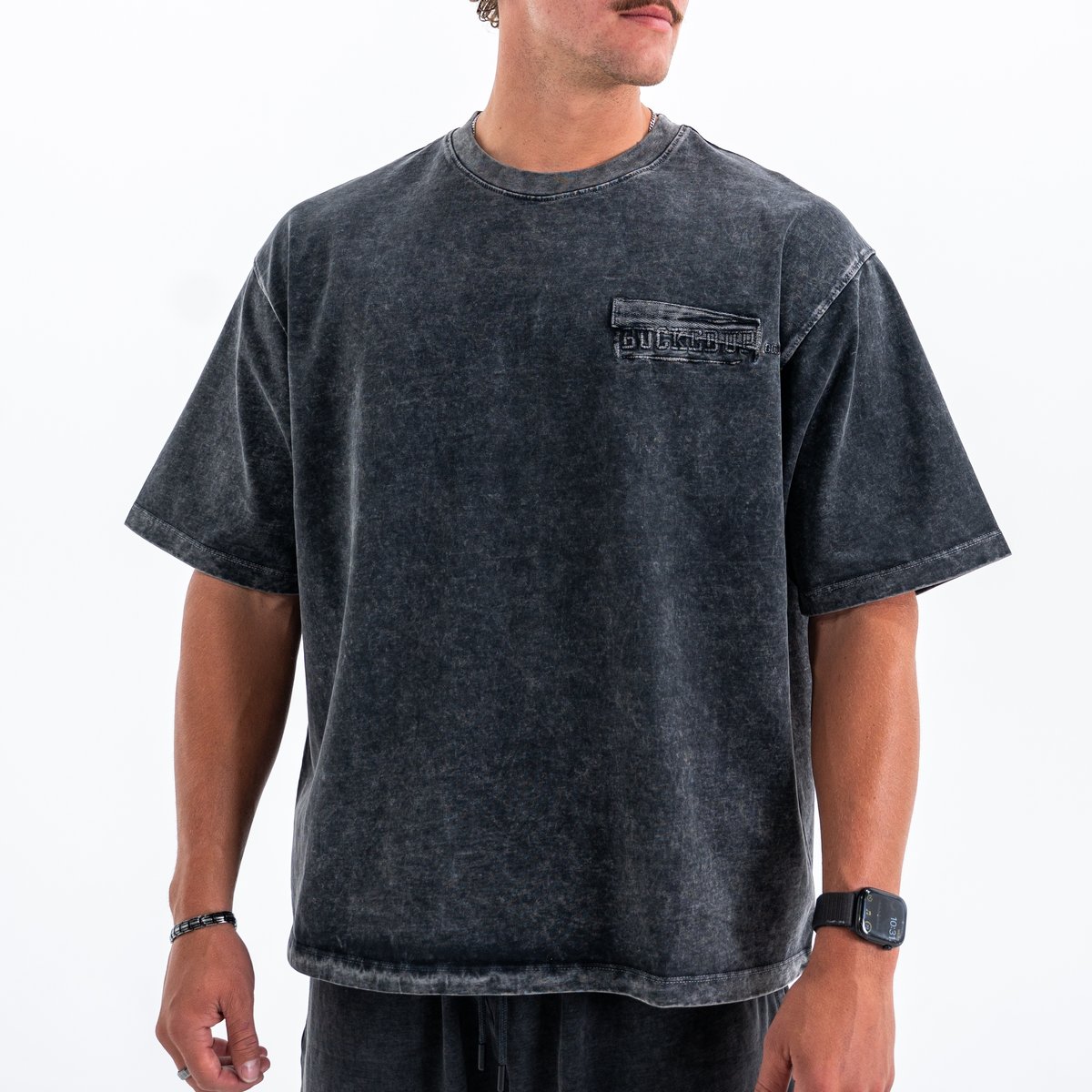 Image of Vintage Street T-shirt - Color - Gray - Gray Logo - 2 / 4