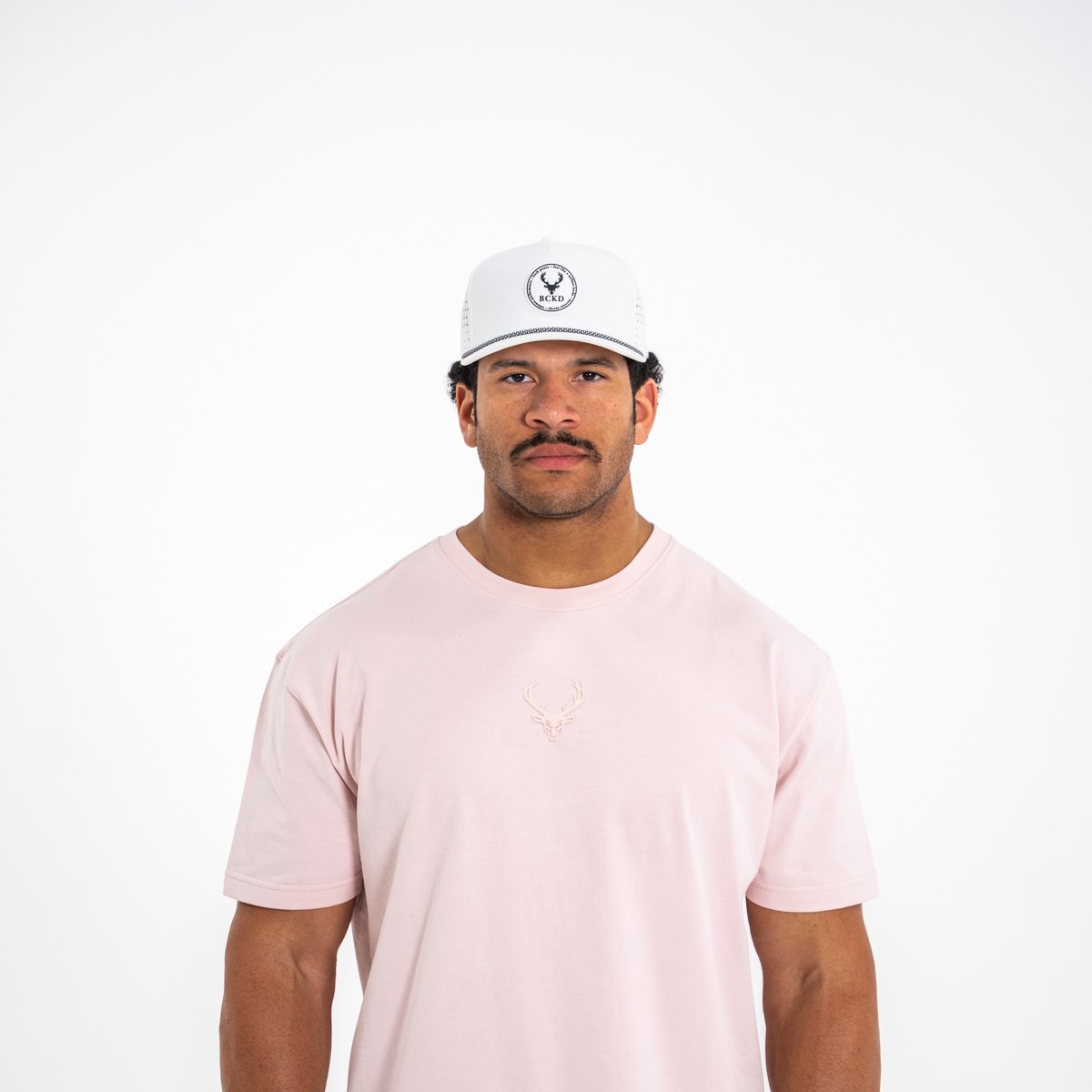 Image of Heavyweight Pump Cover T-Shirt - Color - Oyster / Oyster Logo - 2 / 3
