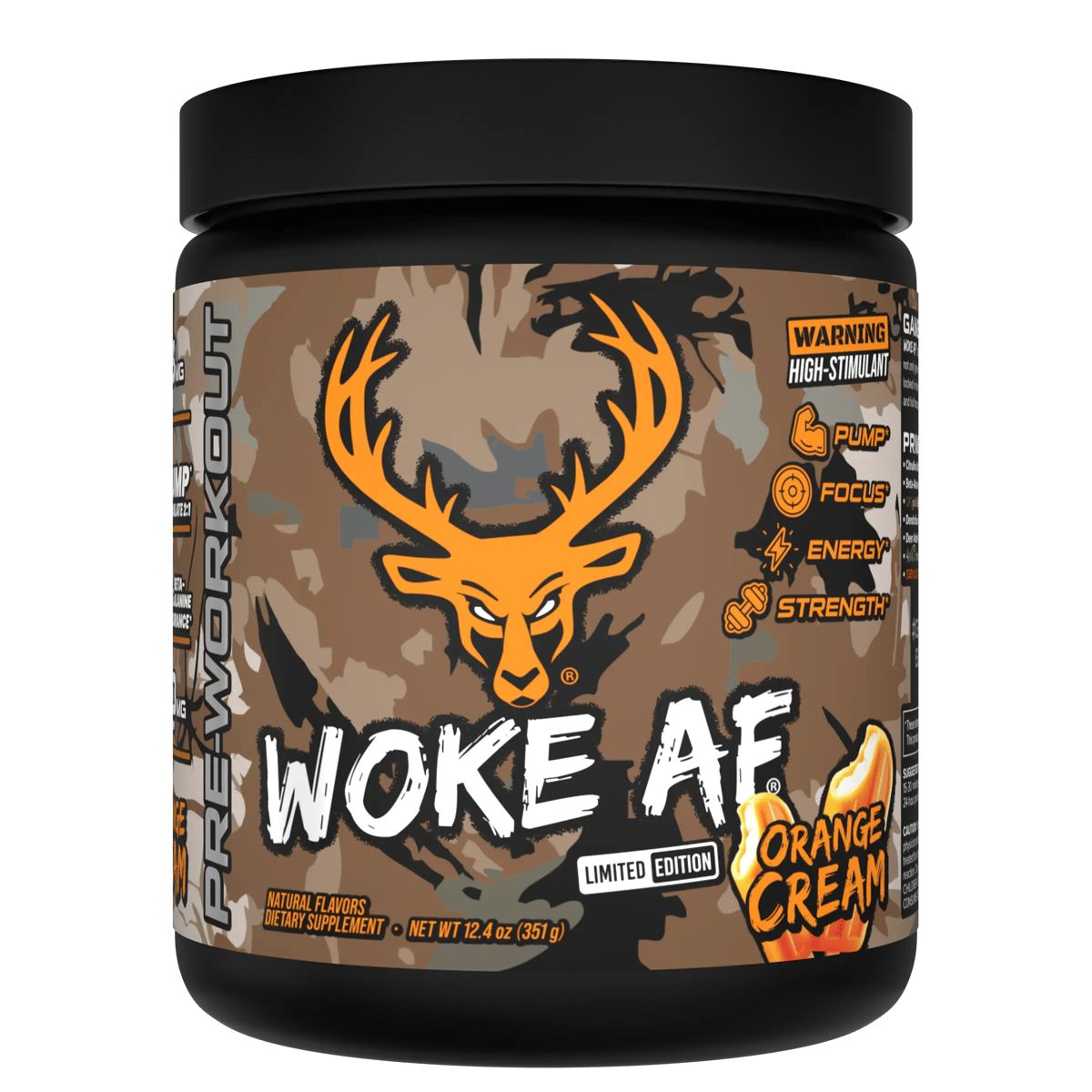 Woke AF - High Stimulant Pre-Workout - Flavor - Hunt - Orange Cream