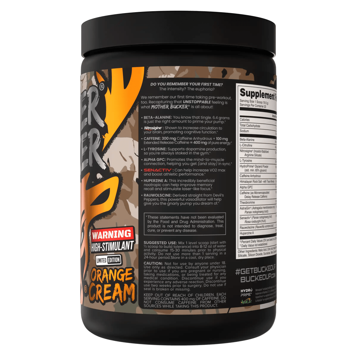 Image of Mother Bucker Pre-Workout - Flavor - Hunt - Orange Cream - 2 / 5