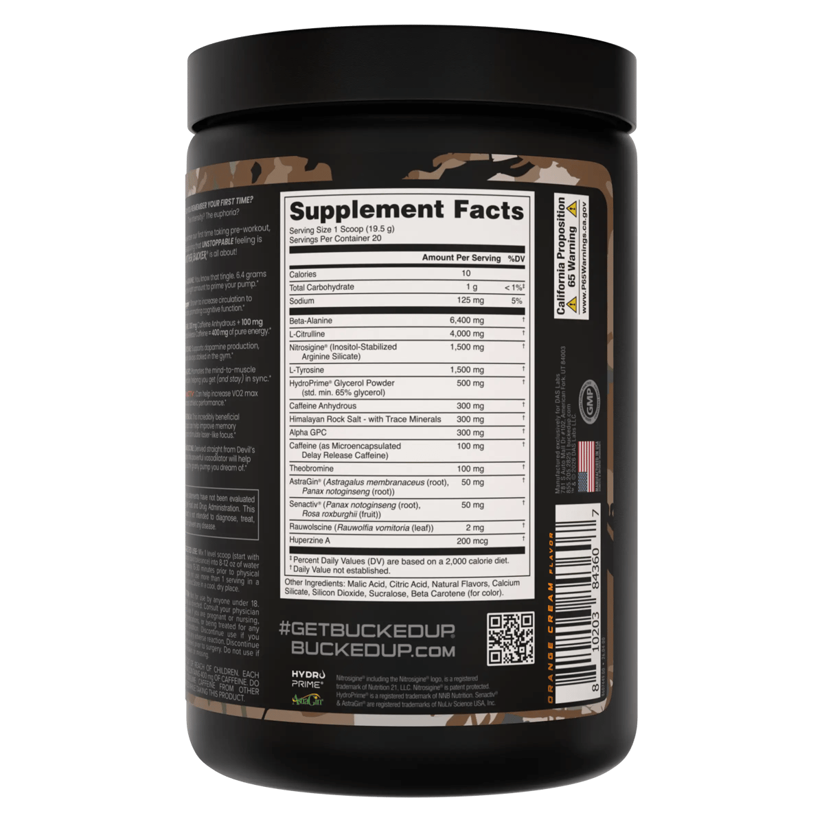 Image of Mother Bucker Pre-Workout - Flavor - Hunt - Orange Cream - 4 / 5