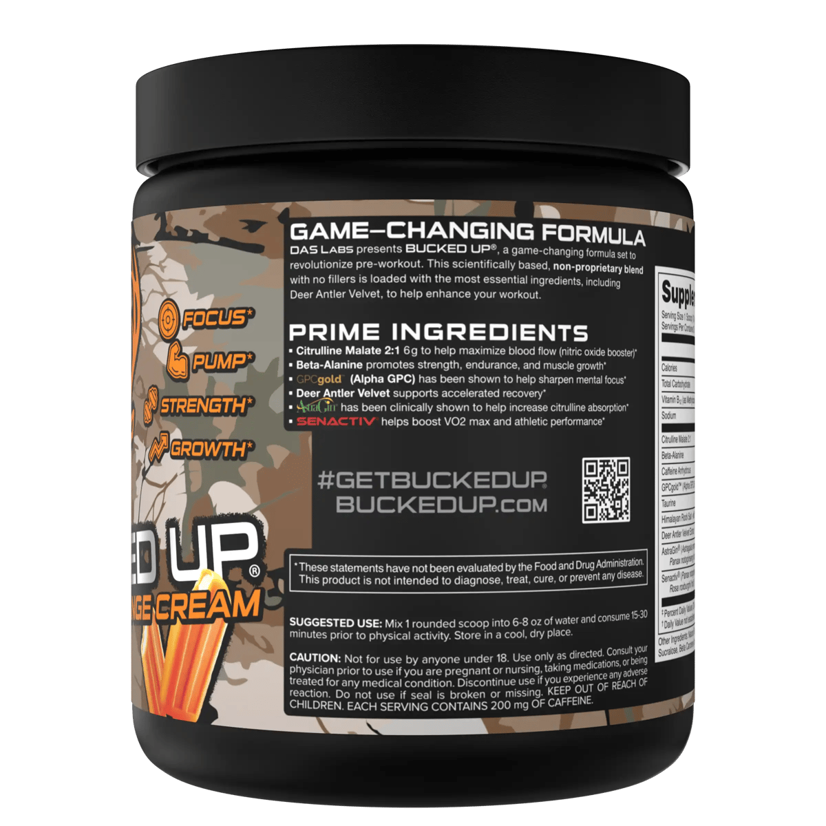 Image of Bucked Up Pre-Workout - Flavor - Hunt - Orange Cream - 2 / 5