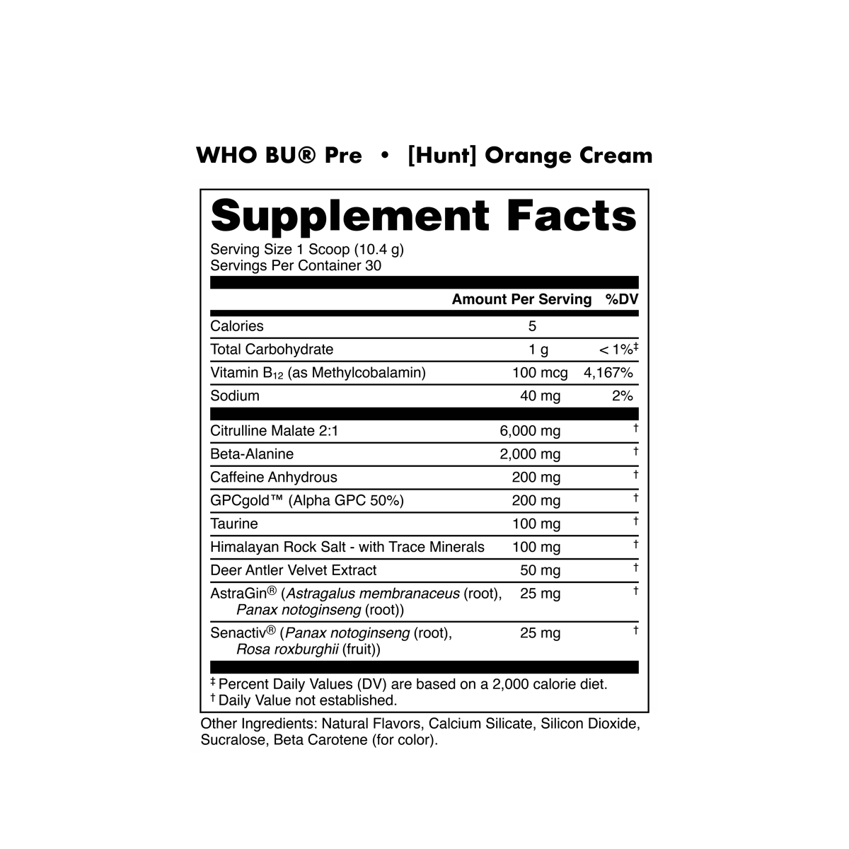 Image of Bucked Up Pre-Workout - Flavor - Hunt - Orange Cream - 5 / 5
