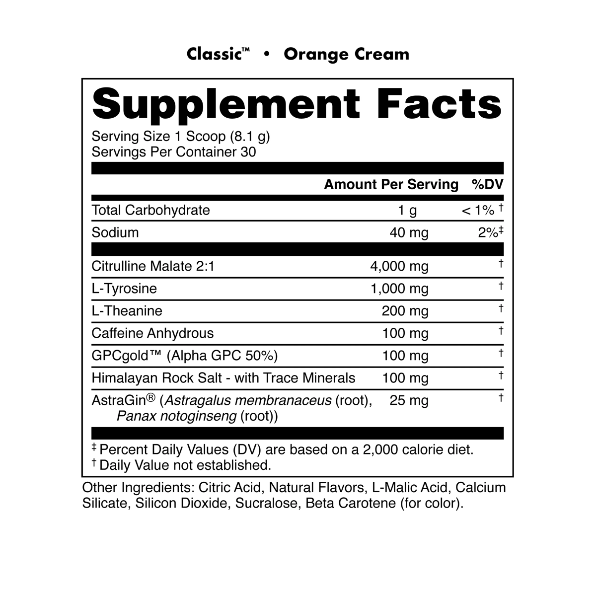 Image of Bucked Up Classic Pre-Workout [30 Serv] - Flavor - Orange Cream - 5 / 5