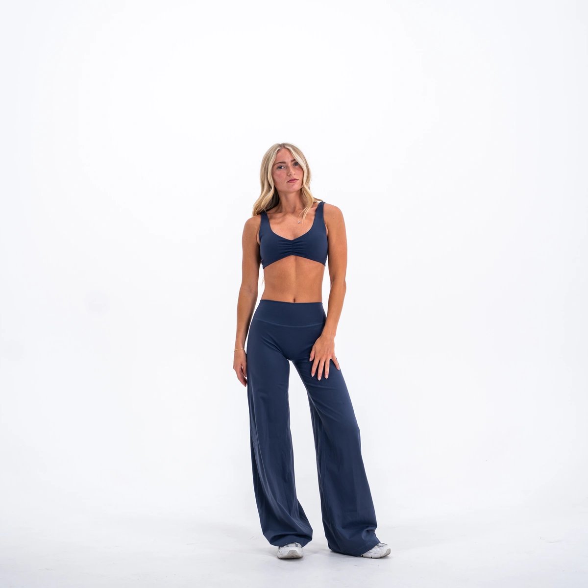 Base Straight Leg Leggings - Color - Space - Silver Logo