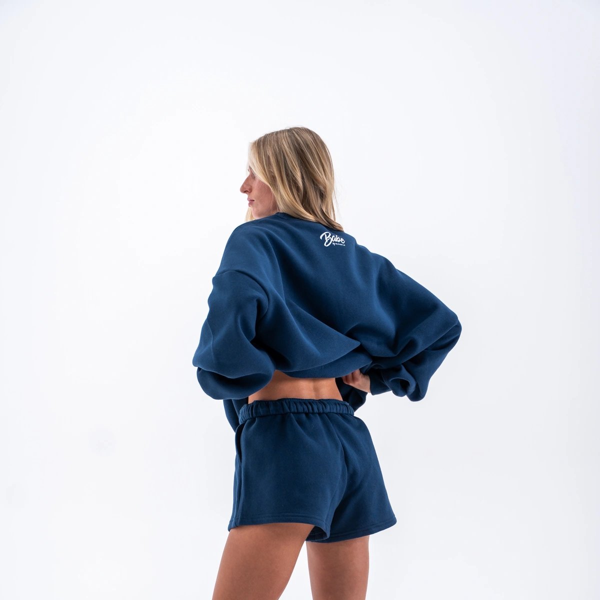 Image of Club Sweat Shorts - Color - University - White Logo - 5 / 5